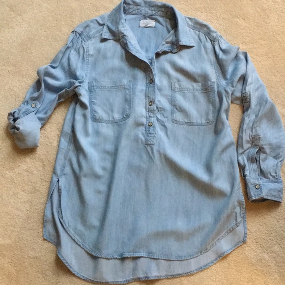Lou & Grey Tops - Loft Lou and Grey Denim tunic Sz M.